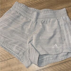 Adidas Women's Light Gray Athletic Shorts